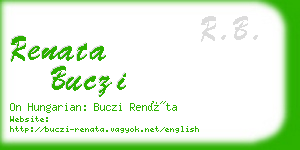 renata buczi business card